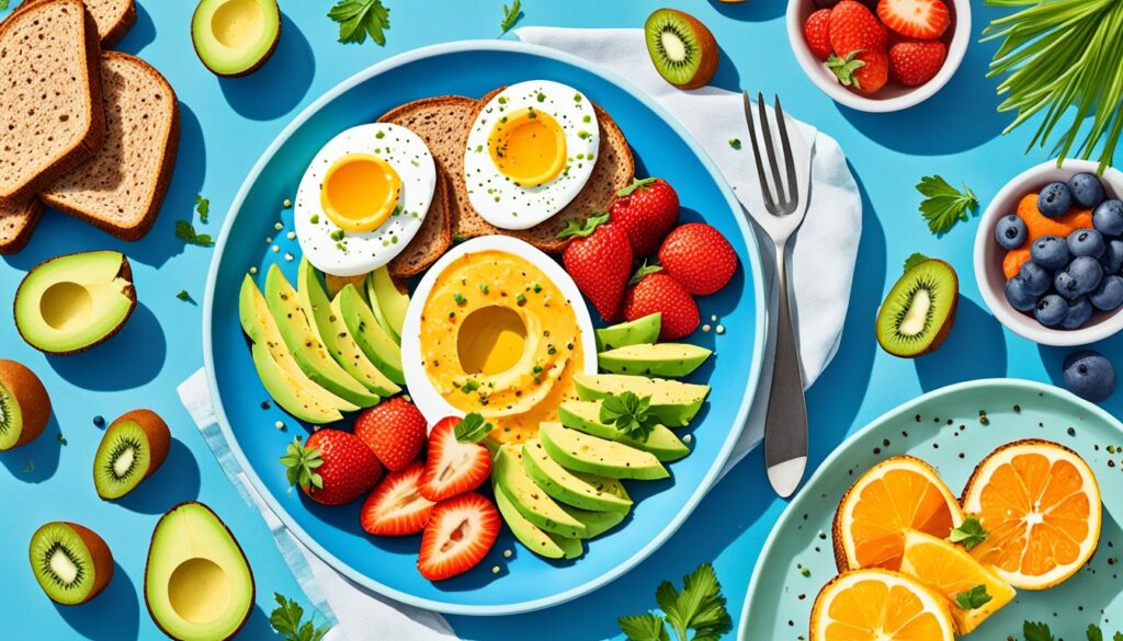 Diabetic Mediterranean diet breakfast image Diabetic Mediterranean diet breakfast image