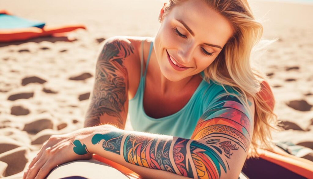 Sunscreen for tattoos
