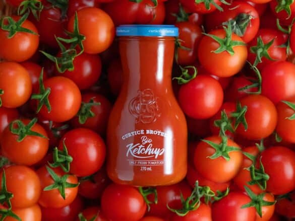 Photo Tomato juice bottle